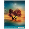 Špirálový zošit, A4, štvorčekový, 80 listov, SHKOLYARYK Colourful magic, mix