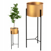 Stojan na kvety - Kovový kovový stojan pod zlatým hrncom 40 cm (Stojan na kvety - Kovový kovový stojan pod zlatým hrncom 40 cm)