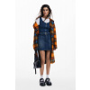 šaty Desigual Denim dress with belt denim dark blue velikost: L