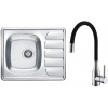 Set Alveus (dřez Zoom 10 Natur + baterie Mintas Černá/Chrom) SETA25319