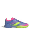 adidas F50 League Childrens Astro Turf Football Boots Blue/Lemon 2 (34)