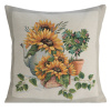 EUROFIRANY GOBELÍNOVÁ DEKORAČNÁ OBLIEČKA NA VANKÚŠ NATUR 45X45 CM KVETY