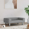 zahrada-XL Posteľ pre psa bledosivá 70x45x26,5 cm zamat 171919