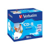 Verbatim CD-R, 43325, DataLife PLUS, 10-pack, 700MB, Super Azo, 52x, 80min., 12cm, Wide Printable, jewel box