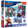 TREFL PUZZLE Puzzle + PAMÄTKY - 2 v 1 (30,48) - Hrdinovia v akcii - Marvel Avengers - Trefl 93333