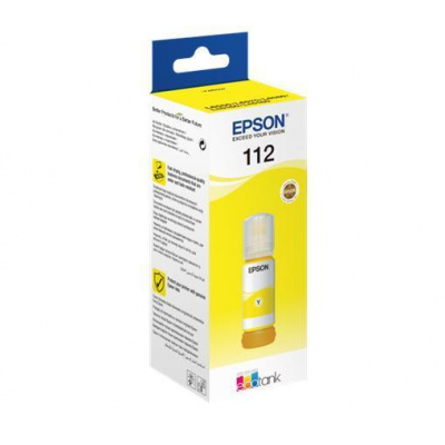 T06C44A atrament k EcoTank L6550, 6570, 6580 tlačiarňam, EPSON, žltá, 70 ml