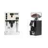 Rancilio Silvia PRO X, white + Eureka Mignon Specialita Smart, CR black