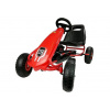 LeanToys Gokart HP003D - nafukovacie kolesá - červená