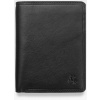 Visconti Klasická Pánska Peňaženka z Prírodnej Kože TSC44 s RFID Ochranou a Priestorom na Doklady - Čierna