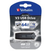 USB kľúč Verbatim V3 64GB USB 3.0 60/12 MB/sec čierno-sivý
