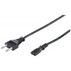 GEMBIRD kabel napájecí síťový FLEXO 220V/230V 1.8m Schuko C8 (2-pin, tzv. osmička) černý