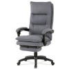Autronic KA-Y350 GREY - Kancelárske kreslo s podnožkou, poťah šedá látka, PC mechanizmus s aretáciou