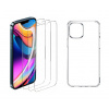 4PACK - 3x ochranné tvrdené sklo + priesvitný kryt - iPhone 13 Pro Max