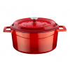 Lava metal Hrnec Ø 24 cm, 4,5 l, litinový, červený LVYTC24K2R
