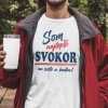 Tričko s potlačou NAJLEPŠÍ SVOKOR A BODKA Pánsky Biela L