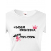 Dámske tričko nie som princezná, som cyklistka, Barva Bílá, Velikost L, Canvas Dámské tričko s krátkým rukávem Bezvatriko.cz 0337