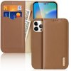 Gembird CCAP-444-6 (Dux Ducis Hivo Leather Flip Cover Originálna kožená peňaženka na karty a dokumenty iPhone 14 Pro Max Brown)