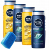 Sada kozmetiky Nivea Men 4 x 500 ml
