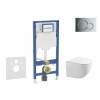 Geberit Duofix - Set predstenovej inštalácie, klozetu Gaia a dosky softclose, tlačidlo Sigma01, lesklý chróm SANI11CA1126B