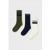 Detské ponožky Mayoral 3-pak zelená farba, 10053 10053.5J.Mini.9BYA 18/22