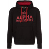ALPHA INDUSTRIES Mikina Foam Print Hoody - čierna (143302/03) Veľkosť: L/Regular