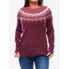 Dámsky sveter Fjallraven Ovik Knit Sweater - dark garnet