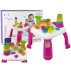 LEAN Toys Interaktívny vzdelávací stolový triedič loptičiek Slide Pink