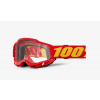 100% ACCURI 2 Goggle Red - Clear lens, 50013-00042