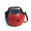 Solárny reproduktor Kisonli SC-22, Bluetooth, USB, SD, AUX – červená