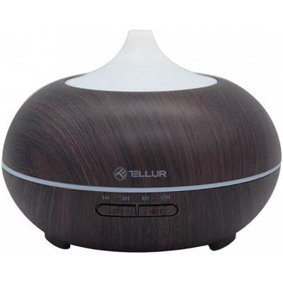 Inteligentný zvlhčovač vzduchu a aroma difuzér Tellur WiFi Smart, 300 ml, LED, tmavo hnedý