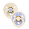 BIBS Detský cumlík Colour Jasmine 2 ks- Ivory Mix- BIBS STUDIO Veľkosť Veľkosť 2