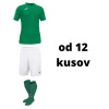 Futbalová sada Joma Academy s krátkym rukávom pre mužstvo, od 12 kusov, zelená / biela počet ks v sade: 25 hráčskych setov