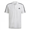 adidas Essentials Mens Cotton 3-Stripes Polo Shirt White/Black S