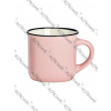 Keramický retro hrnček espresso 6 cm - ružový