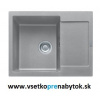 Kameninový drez MRG 611-62 (Fragranit šedý kameň)