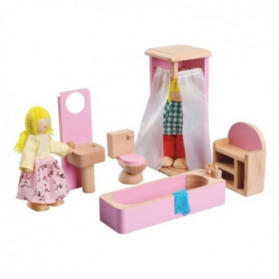 Nábytok do domčeka pre bábiky - Kúpeľňa