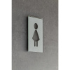Štítok na dvere piktogram WC ,v x š 148 x 105 mm, samolepiaci