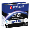 Verbatim BD-R DL, LIFETIME ARCHIVAL, 50GB, jewel case, 43846, 6x, Balenie po 5 kusoch