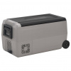 zahrada-XL Chladiaci box s kolieskom a rukoväťou čierno-sivý 60 l PP a PE 51786