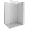 Mexen, Mexen Lunar L sprchová stena pravá 80 x 200 cm, priehľadná 8 mm, brúsená meď - 830L-080-000-65-00-P