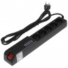 Acar 504 WF Rack, 3m kabel, 5 zásuvek, přepěťová ochrana, držáky 19