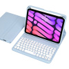 AppleMix Odnímateľná klávesnica Bluetooth + kryt/púzdro pre Apple iPad mini 6 - tmavomodrá