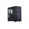 Cooler Master case Elite 502, Průhledná bočnice, ATX, 3x 120mm ARGB Fan, černá