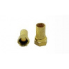 Konektor F RG 6-7mm s tesnením zlatý