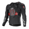 ALPINESTARS chránič tela BIONIC XTR PLASMA, ALPINESTARS (černá/červená/bílá) 2025 - 2XL