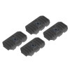 Strike Industries Rail covers with cable management system - Short - Black - 4 pcs