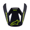 ALPINESTARS šilt pre prilby S-M3 RADIUM, ALPINESTARS (čierna mat/šedá/žlutá fluo)