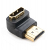 NEDIS adaptér HDMI úhlový 90°/ HDMI konektor - HDMI zásuvka/ černý/ box (CVGB34901BK)