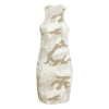 adidas Essentials 3-Stripes Camo Print Racer Back Tank Dress Womens Alumina 10 (S)