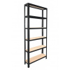 Meets-ecommerce UG Kovový regál 155x80x23, 4-6 políc Farba: Čierna, Počet polic: 6 políc
